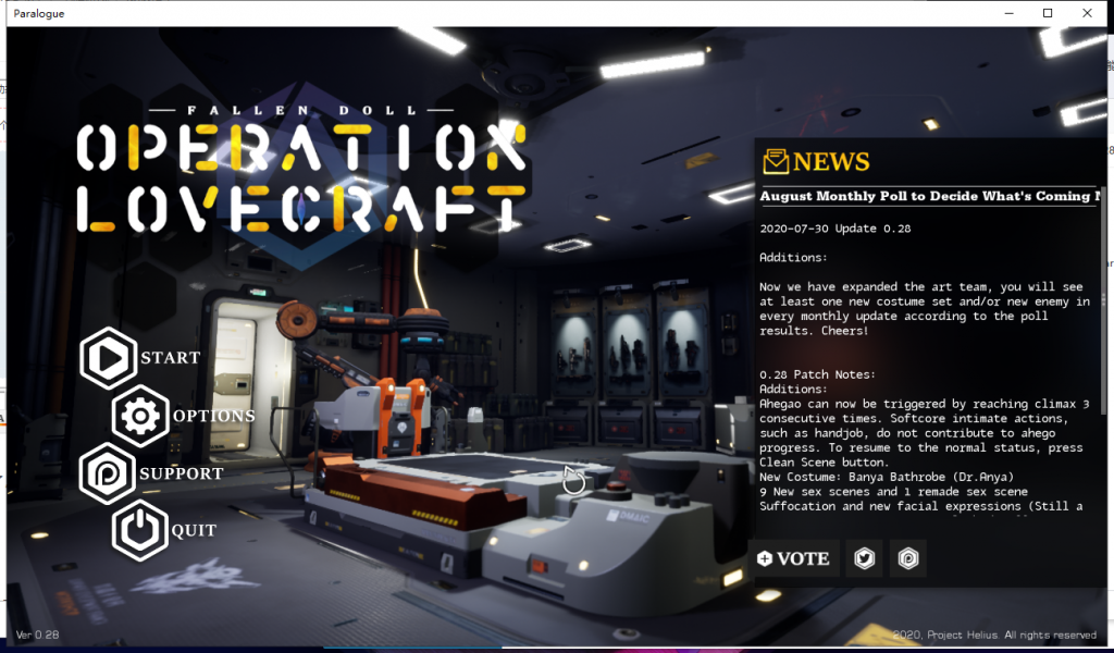 【3D互动/全动态】堕落玩偶女2号：爱欲行动 Paralogue v0.28 完美破解版[新场景/换装]【10G】