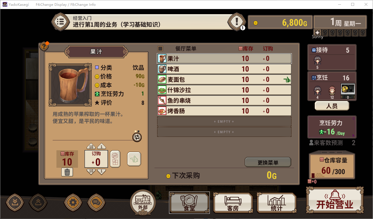 【经营SLG/中文/动态】旅馆想要钱 v0.85 中文测试版【新作/140M】